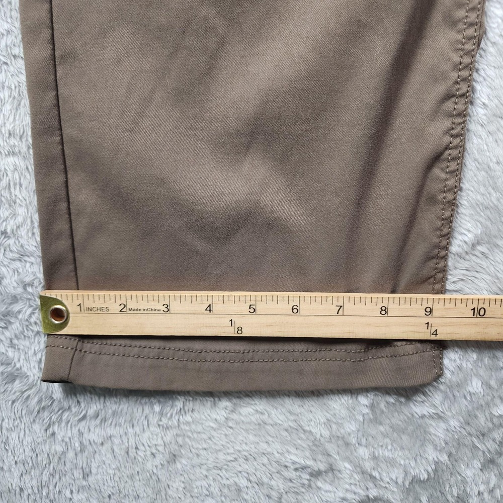 PrAna Breathe Pants Mens 38x30 (Fits 36x30) Brown Slim Fit Stretch Chino Casual - Picture 6 of 14